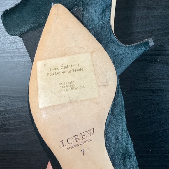 NWT Jcrew calf hair ankle boots 7 - Picture 6 of 7